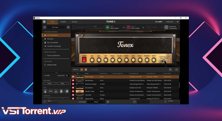 IK Multimedia TONEX MAX 1.6.0 STANDALONE, VST, VST 3, AAX (x64) [En]